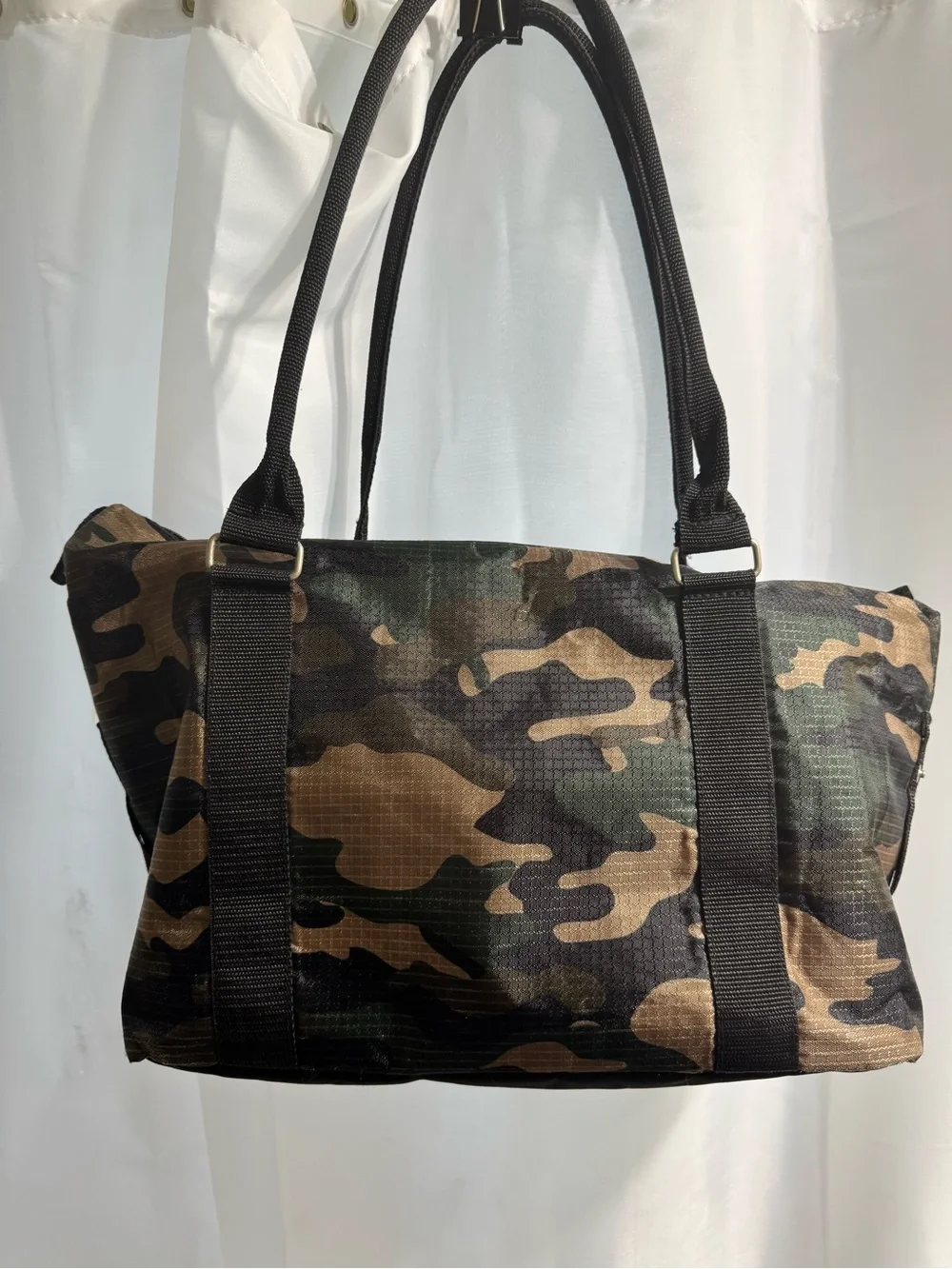 PUMA Evercat Jane Camo Tote Bag - Black & Green